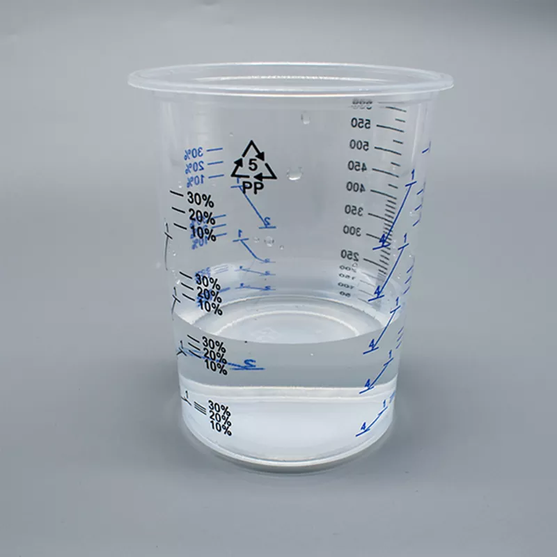 600ml disposable pp pintura paghahalo tasa