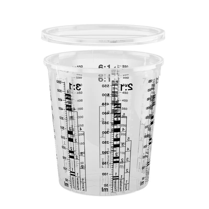 680ml pp automotive pintura paghahalo tasa na may takip